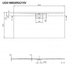 Dušas paliktnis Architectura Metalrim 160x70-90cm 2