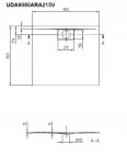 Dušas paliktnis Architectura Metalrim 90x80 cm 2