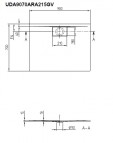 Dušas paliktnis Architectura Metalrim 90x70 cm 2