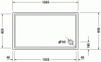 Dušas paliktnis Starck 160x90 2