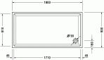 Dušas paliktnis Starck 180x90 2