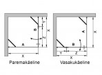 Dušas stūris CONCEPT 2, 90x90 cm 3