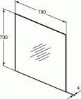 Eco spogulis 70 cm 2