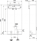 Elektriskais caurplūdes ūdens sildītājs DHB-E 18/21/24 LCD , 400V 2