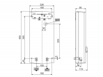 Elektriskais caurplūdes ūdens sildītājs PEG 13, 13 kw/400 V, Balts 4