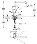 Essence augstais virtuves izlietnes maisītājs, supersteel 3