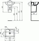 Eurovit Plus izlietne 45x36 cm 2