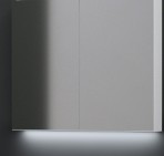Exclusive SOFT Зеркальный шкаф 101x71 см, серый 2