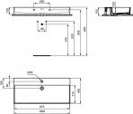 Extra izlietne 100x45 cm, balta 7