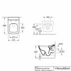 Villeroy&Boch Finion подвесной WC DirectFlush + крышкa SC CeramicPlus 6