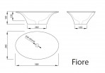 Fiore izlietne 58x38x18.5 cm 2