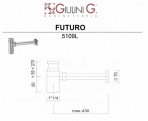 Giulini design  сифон, черный матовый 2