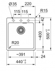 Franke Maris MRG 610-39A fragranīta izlietne 2