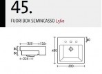 FUORI SEMINCASSO izlietne  ,white 50x48 cm 3