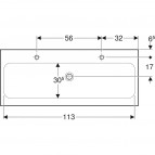 Geberit iCon Light izlietne, balta, 120x48 cm 2