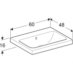 Geberit iCon Light izlietne, balta, 60x48 cm 2