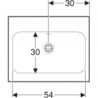 Geberit iCon Light izlietne, balta, 60x48 cm 4