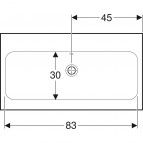 Geberit iCon Light izlietne, balta, 90x48 cm 4