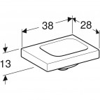 Geberit iCon Light izlietne, bez pārplūdes, balta, 38x28 cm 6