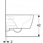 Geberit iCon sienas tualetes pods slēgta forma, Rimfree, balts 7