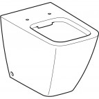 Geberit iCon Square grīdas tualetes pods, Rimfree, balts 5