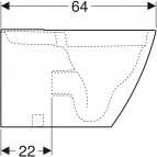 Geberit iCon Square grīdas tualetes pods, universāls izvads, balts 4