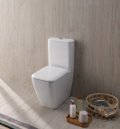 Geberit iCon Square grīdas tualetes pods, universāls izvads, balts 6