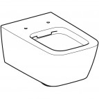 Geberit iCon Square sienas tualetes pods, Rimfree, balts 4