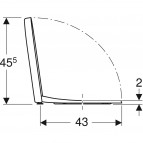 Крышка для унитаза Geberit iCon,SC, белая 4