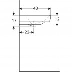 Geberit Smyle izlietne, balta, 65x48 cm 5