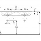 Geberit Smyle Square dubultizlietne, 120x48 cm 5