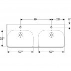 Geberit Smyle Square dubultizlietne, 120x48 cm 8