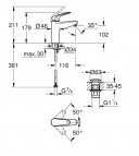 Grohe Euroeco maisītāju komplekts, Hroms 3