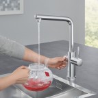 Grohe Red Duo virtuves maisītājs ar boileri, hroms 4