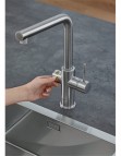 Grohe Red Duo virtuves maisītājs ar boileri, supersteel 2