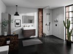 Hansgrohe AddStoris Dubultais dvieļu turētājs, Matt Black 6