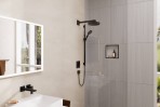 Hansgrohe Dušas galvas turētājs, E 39 cm, taisnstūra, Matt Black 3