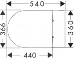 EluPura S Rimless pods ar AquaChannel Flush + SC vāks, Balts 3