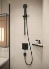 Hansgrohe Fixfit dušas izvads no sienas Square, Matt Black 3