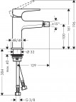 Hansgrohe Metropol bidē maisītājs, ar push-open, hroms 2