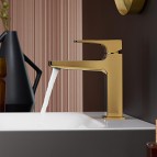 Hansgrohe Metropol izlietnes jaucējkrāns 110 push-open, Gold 3