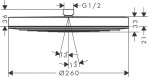 Hansgrohe Pulsify S Dušas galva 260 1jet, hroms 3