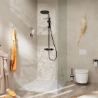 Hansgrohe Pulsify S Puro Dušas sistēma 260, melns matēts 2