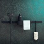 Hansgrohe WallStoris Sienas sliede 70 cm, Matt Black 2