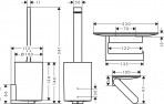 Hansgrohe WallStoris Tualetes komplekts, Matt White 4