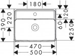 Hansgrohe Xanuia Q Izlietne 500/390, balta 11