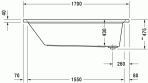 2nd floor vanna 170x70 cm 3