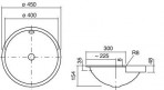 HB.K450 izlietne 45 cm 2