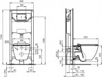 Ideal Standard  Kompleks WC Tesi  pods AquaBlade® + SC vāku + ramis 3