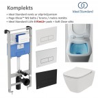 Ideal Standard  Kompleks WC I.life B pods Rimless + SC vāku + ramis